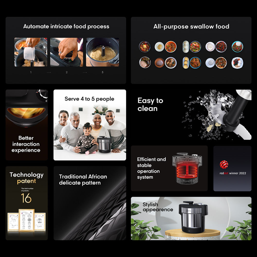 Syinix  Swallow Maker Pro | Fully Automatic | Syinix Fufu Maker Pro