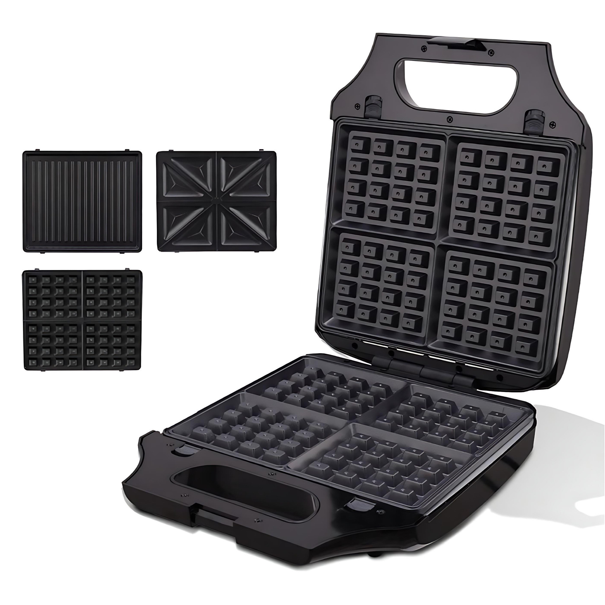 Dsp 4-Slice 3in1 Large Size Electric Waffle, Sandwich And Grill Maker