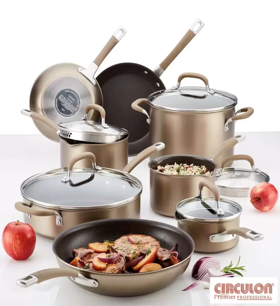 Circulon Premier Hard Anodised Induction 13 Piece Cookware Set in