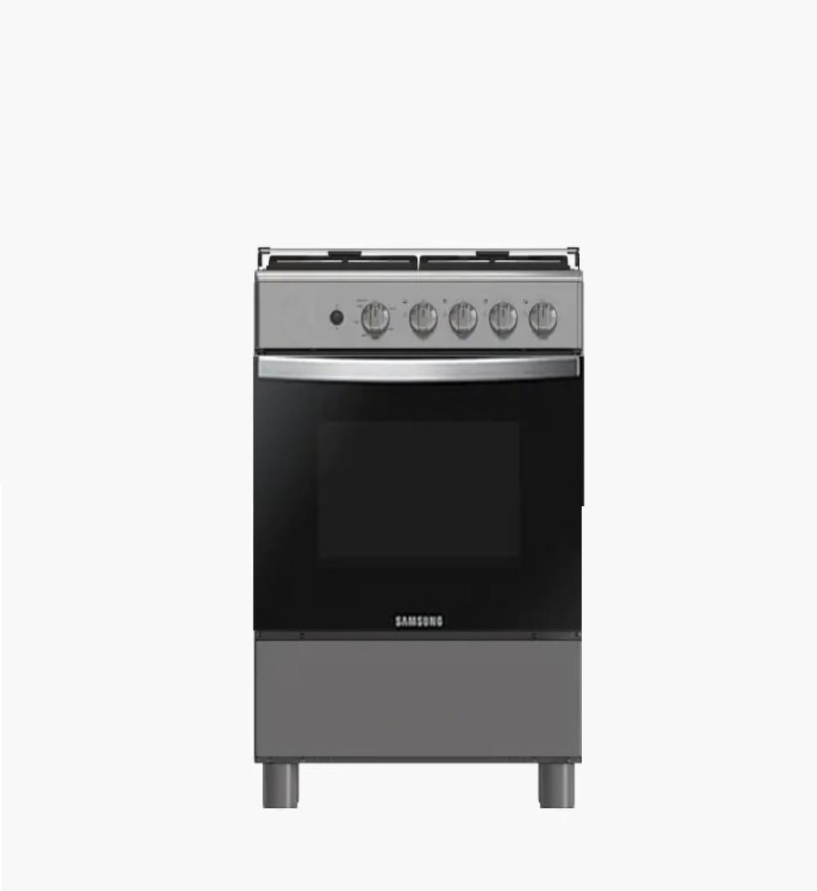 Samsung 4 Burner 50×55cm NX24BG45411VGH Gas Cooker with Grill Dark Silver Mirror, Auto Ignition