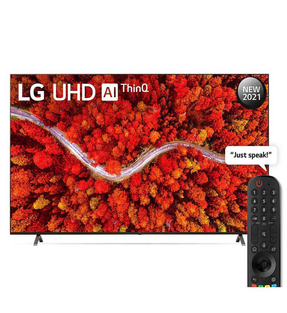 LG UHD 4K 82 Inch TV UP80 Series, Cinema Screen Design Cinema HDR WebOS Smart AI ThinQ