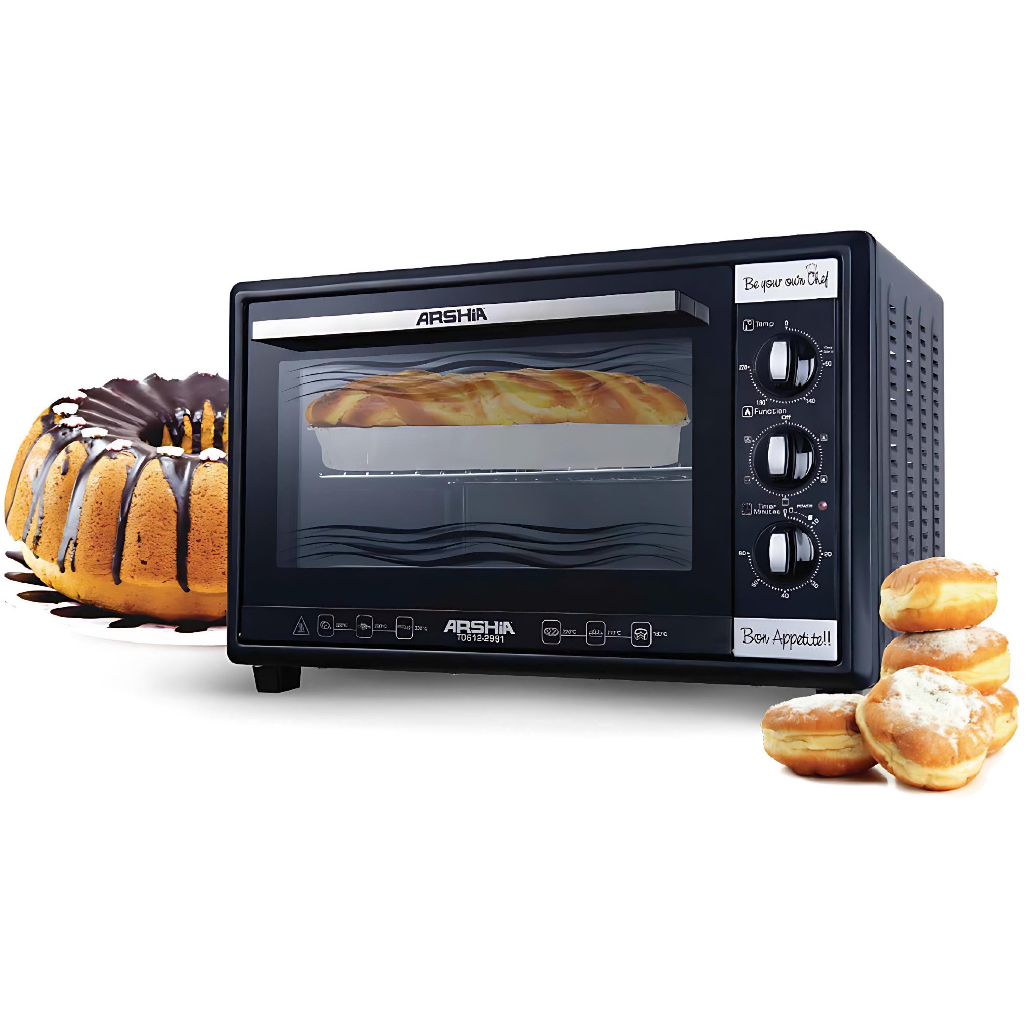 Arshia 35L Multifunctional Oven - TO612-2769 - Black
