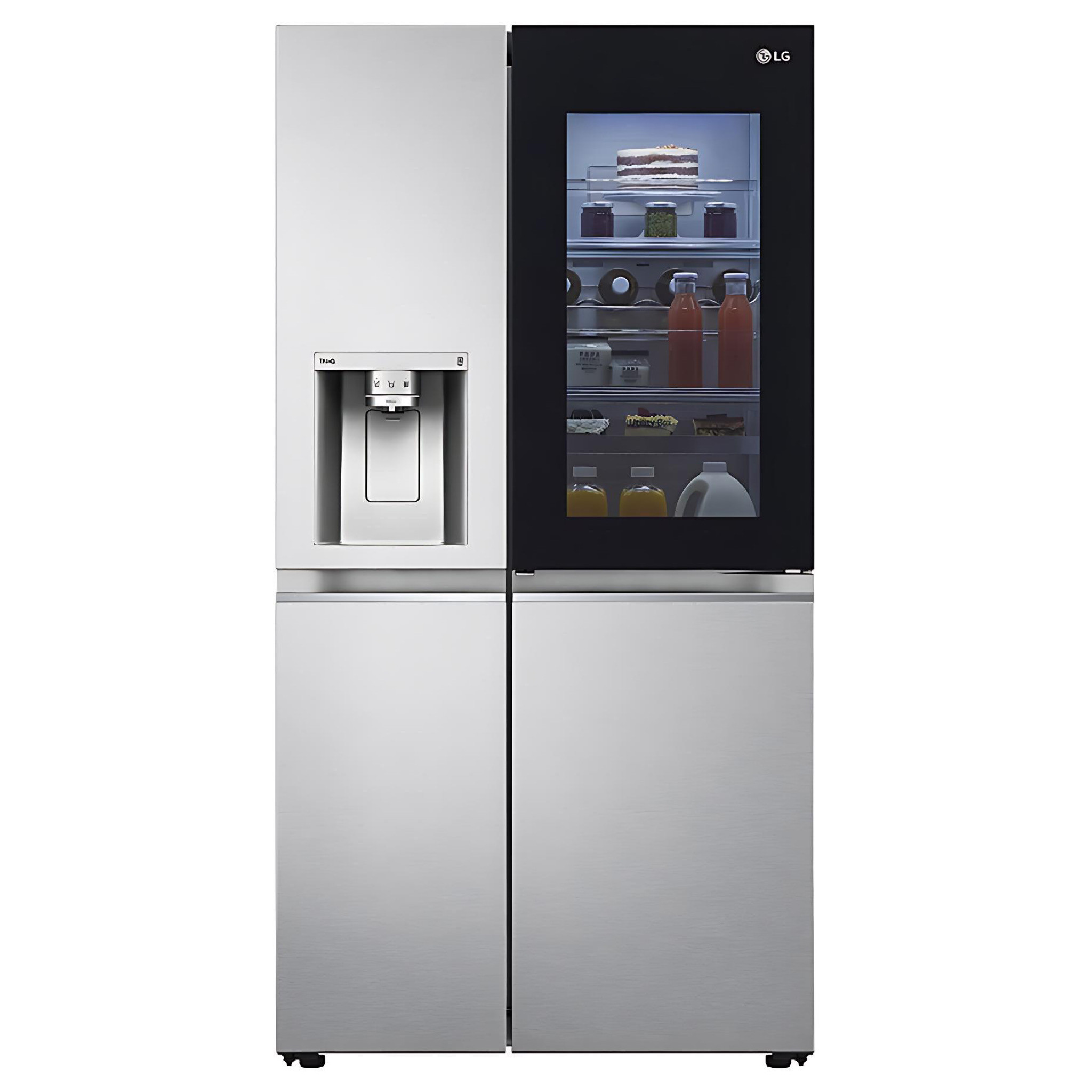 LG 668L InstaView Door-in-Door Side by Side Refrigerator with UvNano Inverter Linear Compressor fridge | GC-X257CSEW