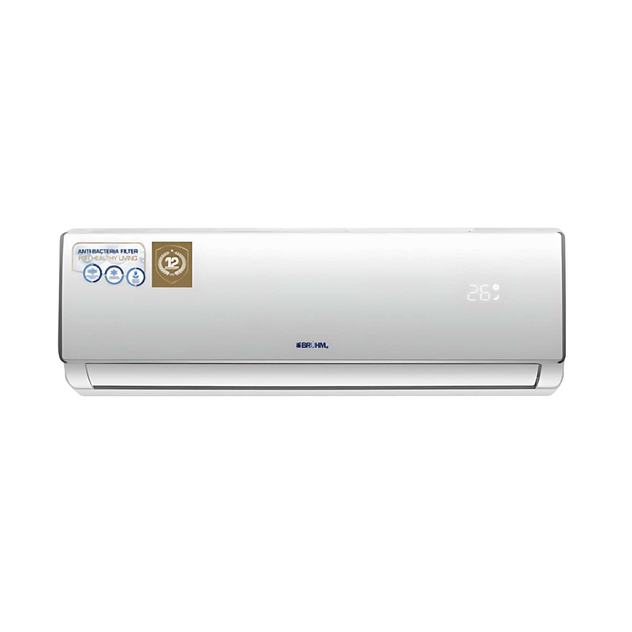 BRUHM 1.5HP SPLIT R410 AC BAS-12RCEW- R410 | NON INVERTER  AIR CONDITION
