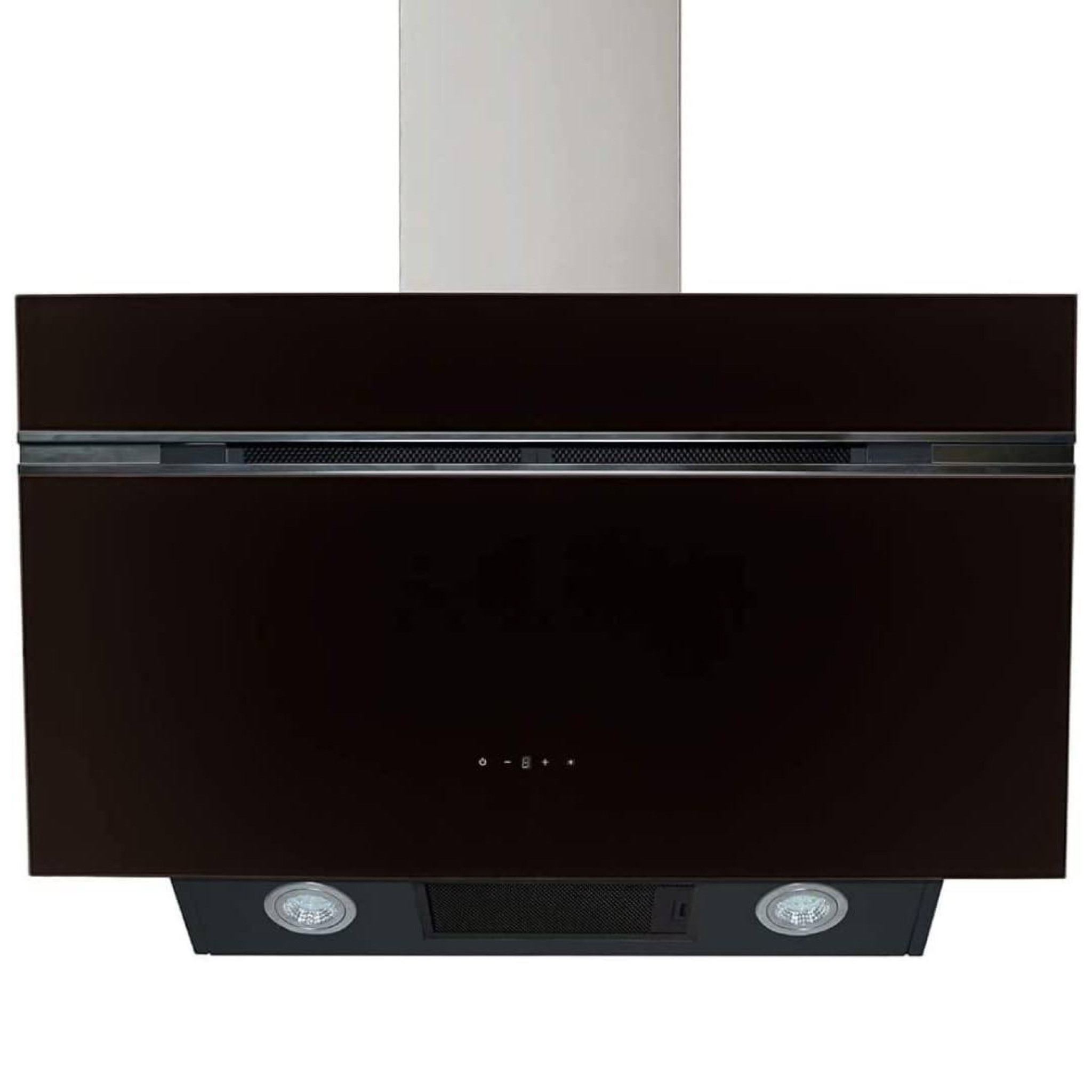 Wolkenstein 90cm Slanted Touch Control  Cooker Hood | Heat Extractor | Black Glass