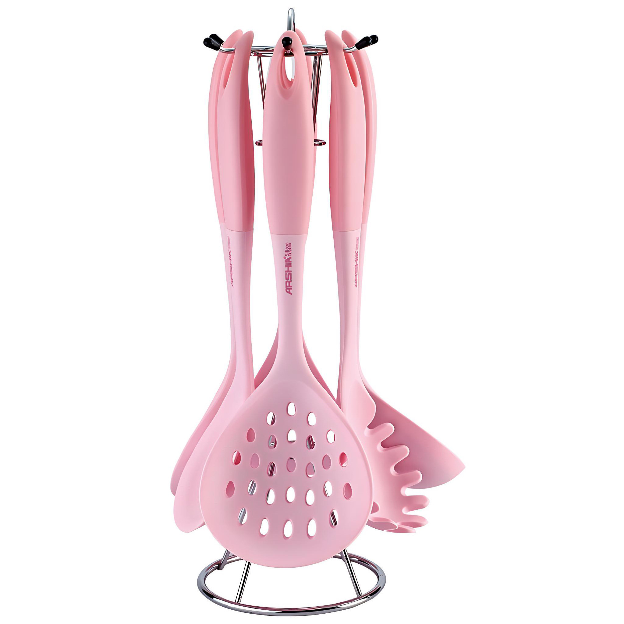 Arshia 7-pcs Premium Silicone Utensil Set | UL135-3007 |  Pink
