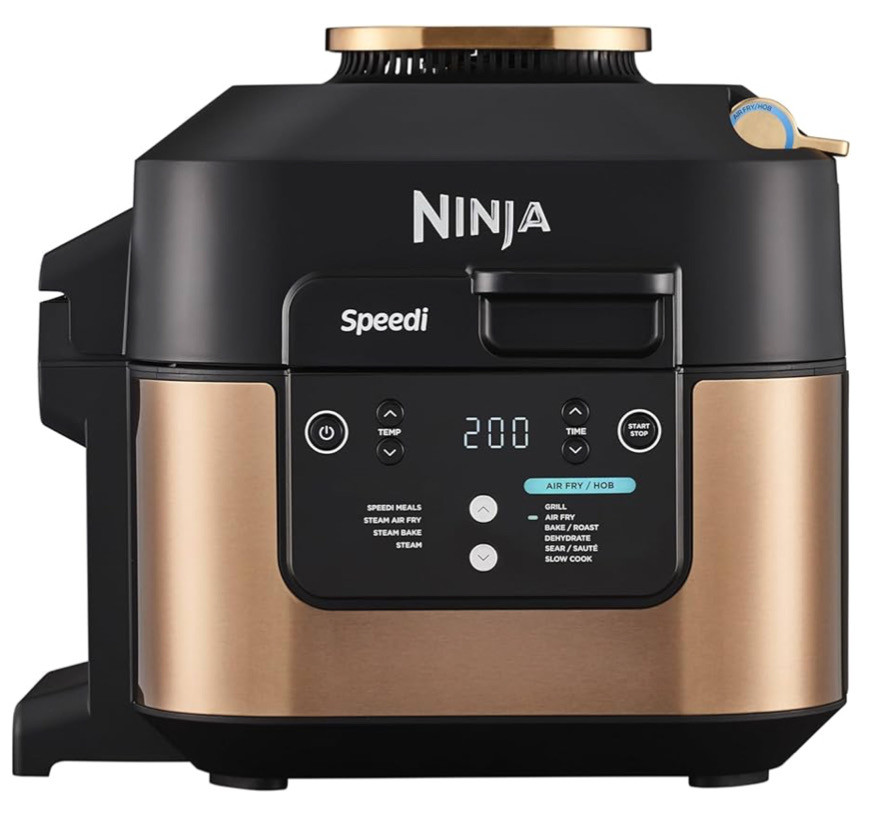 Ninja Deluxe Black & Copper Edition Speedi 10-in-1 Rapid Cooker & Air Fryer - ON400UKDBCP