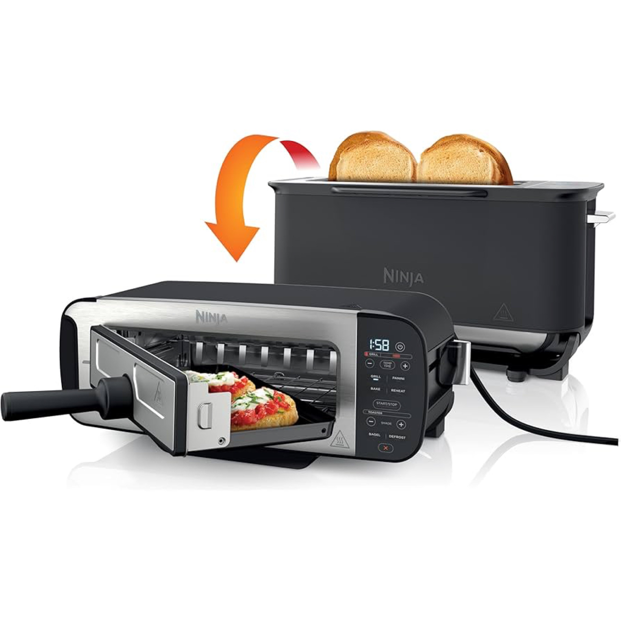 Ninja Foodi 3-in-1 Toaster, Grill & Panini Press [Black] ST200UK