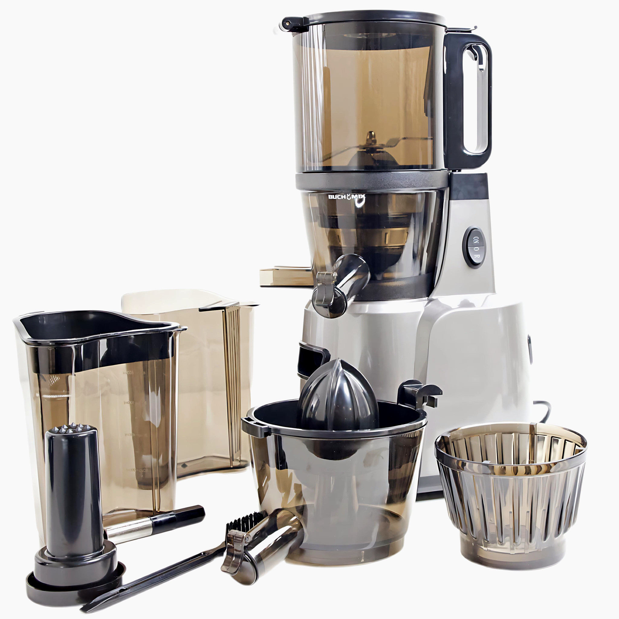 Buchymix BJ-10 Multifunctional Hands-Free Self-Feeding Batch Slow Juicer  With Citrus Juicer