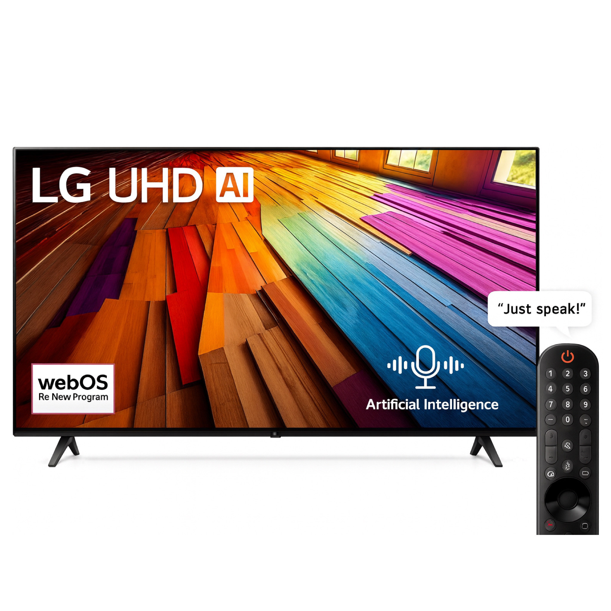 LG 75 Inch UHD AI UT80 4K Smart TV AI Magic remote HDR10 webOS24 - 75UT80006LA