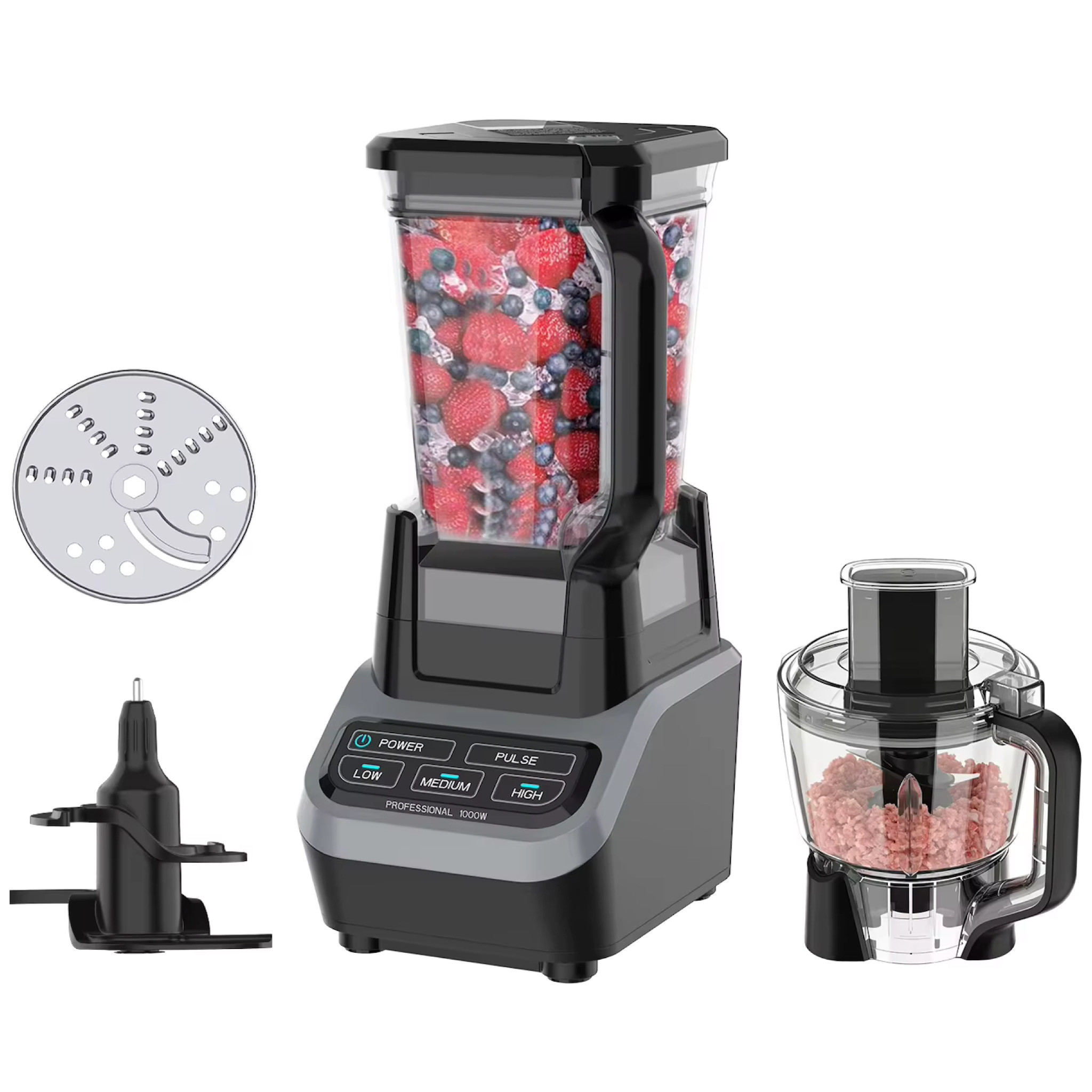 German Chef Professional GC-888 1500W food processor and blender combo