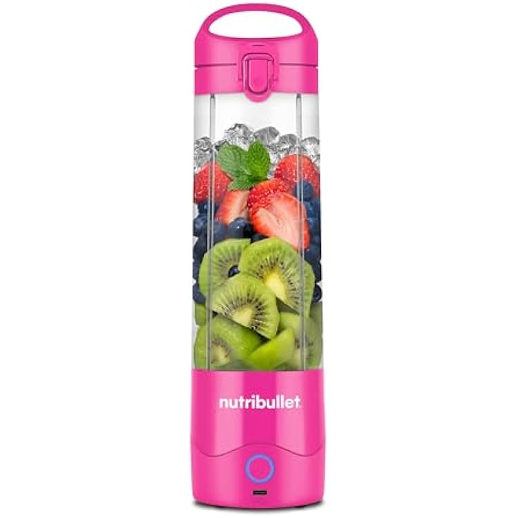 nutribullet Portable Blender, Cordless, Personal Blender, USB-C Rechargeable, Bright Pink