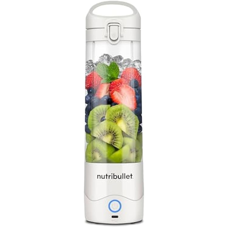 nutribullet Portable Blender, Cordless, Personal Blender, USB-C Rechargeable, white