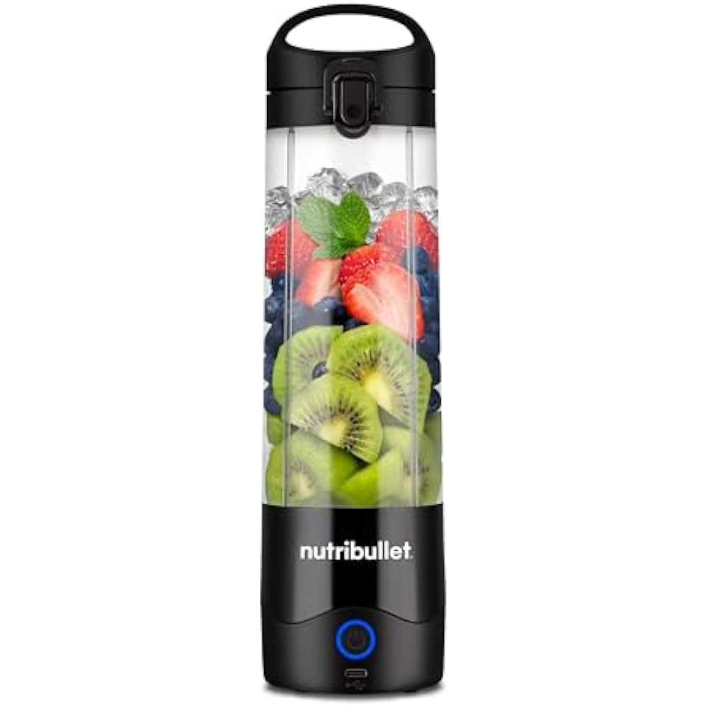 nutribullet Portable Blender, Cordless, Personal Blender, USB-C Rechargeable, Black