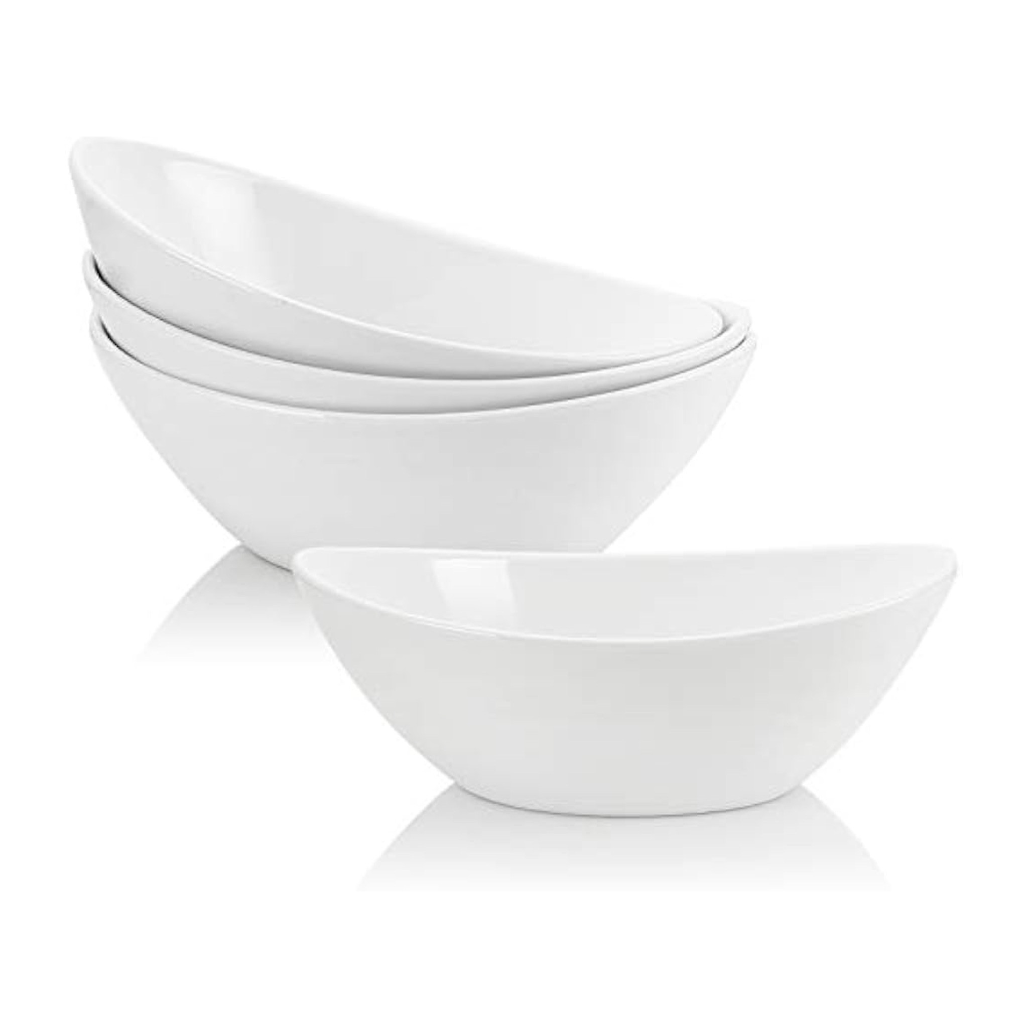 Over-and-Back 4-Piece Porcelain Serving Bowl Set (4 Bowls)