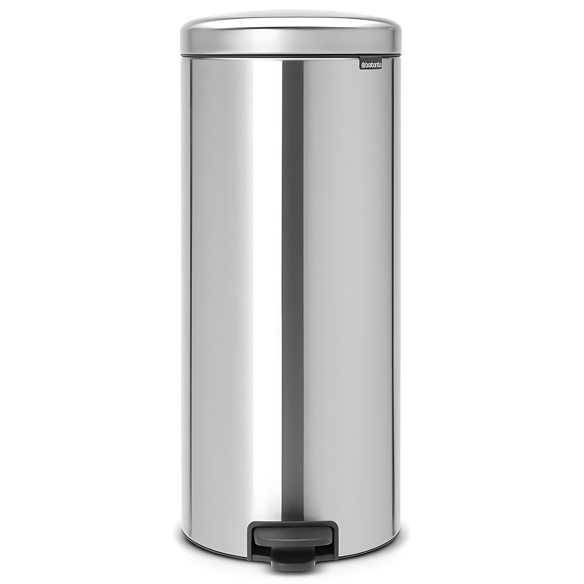 Brabantia 30L NewIcon Pedal Bin, Stainless Steel